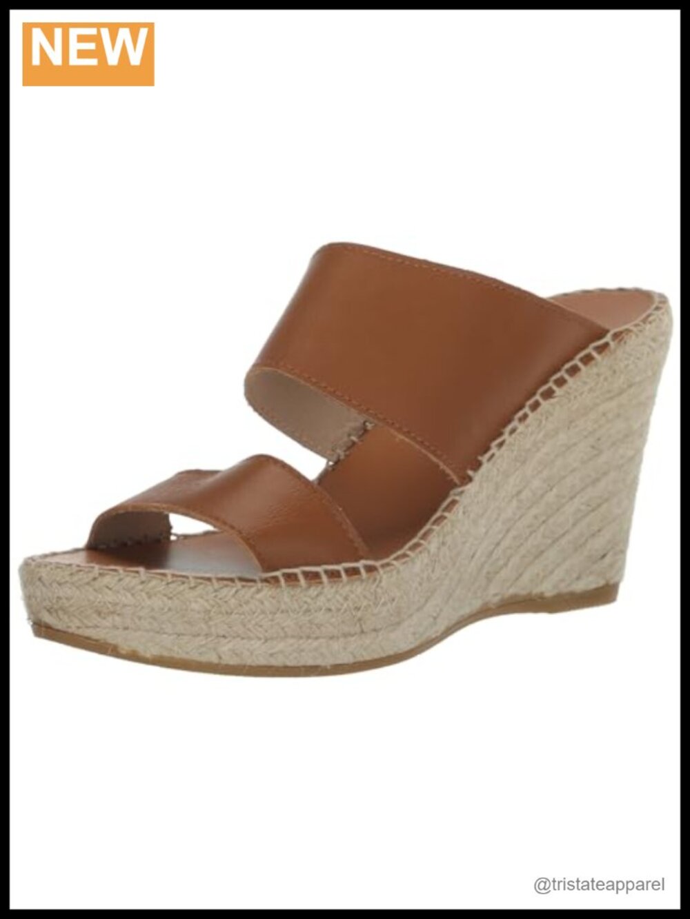 Wedge Heels Slingback Round Toe Stacked Heel Leather Lining Slip On